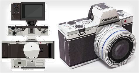 Build An Olympus Mirrorless Camera Out Of Paper