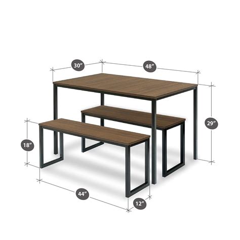 The Soho Dining Table Set Is Sturdy With Black Steel Tubing And A