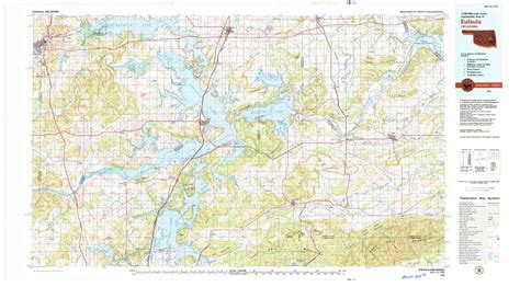 1978 Eufaula Ok Oklahoma Usgs Topographic Map Historic Pictoric
