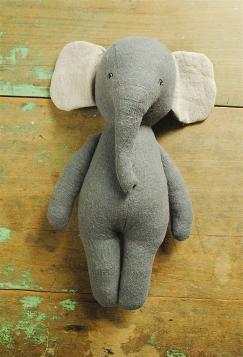 Elephant Stuffed Animal Doll Sewing Pattern Soft Toy Digital Etsy