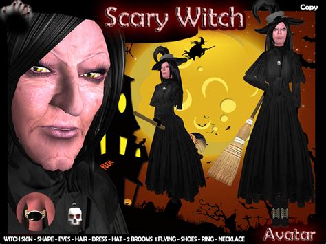 Second Life Marketplace Female Avatar Scary Witch Halloween Avatar Witch Avatar