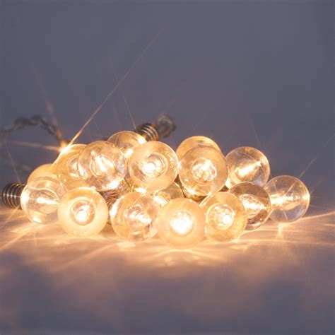 Indoor Mini Festoon Lights With 16 Warm White Leds On Clear Cable Usb