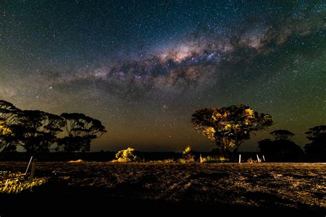 Download Sky Landscape Night Nature Star Sci Fi Milky Way 4k Ultra Hd