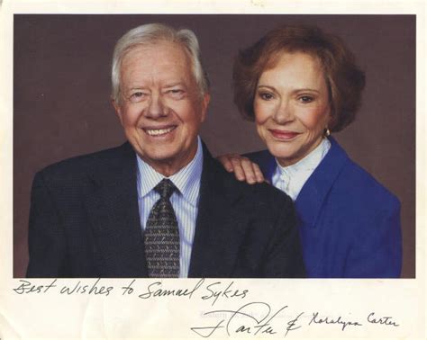 Autograph 1218201 Inscribed Color Portrait Signed By President Jimmy Carter And First Lady