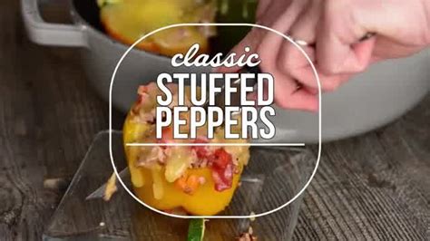 Classic Stuffed Peppers Recipe Video Self Proclaimed Foodie Artofit