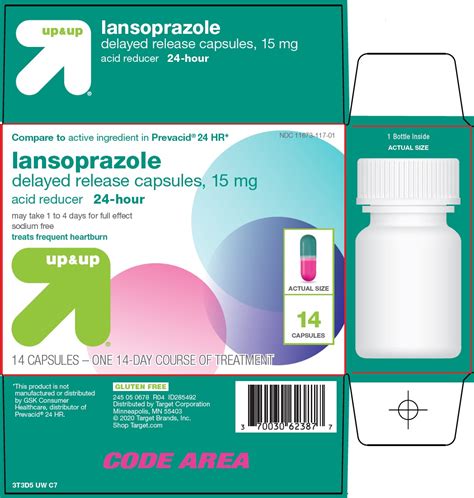 Target Corporation Lansoprazole Delayed Release Capsules 15 Mg Drug Facts