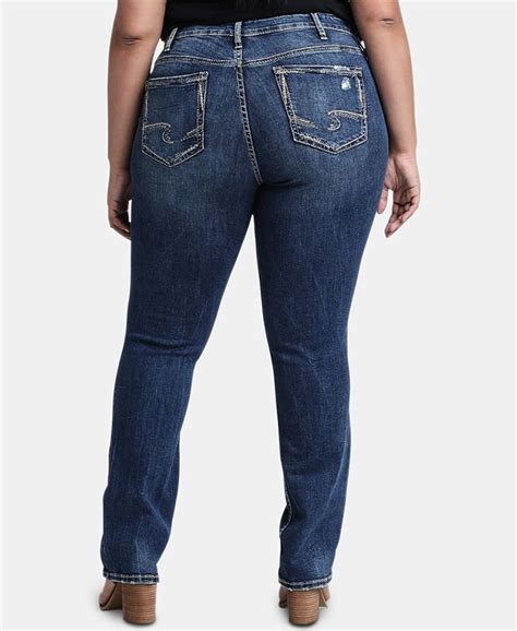 Silver Jeans Co Trendy Plus Size Suki Straight Leg Jeans Macys