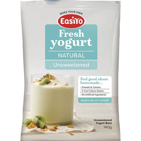 Easiyo Natural Unsweetened Yogurt Base 140g Woolworths