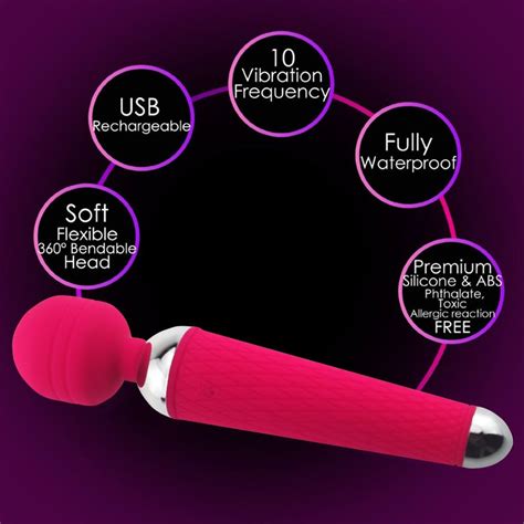 Adult Sex Toys For Woman 10 Speed Usb Rechargeable Oral Clit Vibrators For Women Av Magic Wand