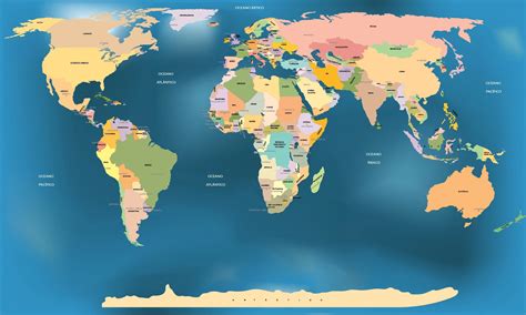Mapa Mundi Politico Alta Resolução