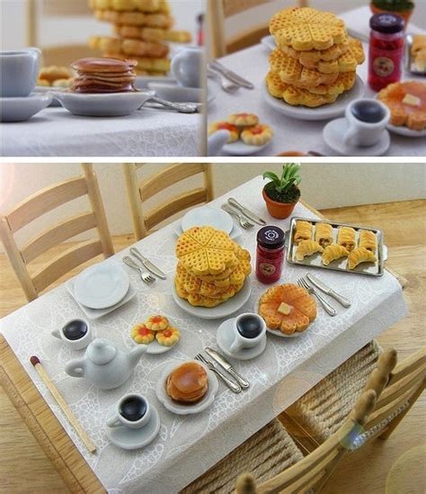 Incredible Sophisticated Miniature Food Made Of Clay Design Swan