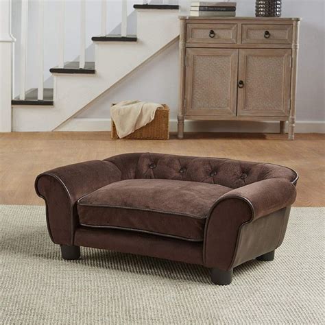 Dogs like to go for walks to get outdoors, sniff and engage with their environment, exercise, and perhaps when you allow your dog on your sofa or bed, instinct tells them they are equal or above their how do i stop my dog from laying on walks? Enchanted Home Pet Brown Ultra Plush Cleo Pet Sofa ...