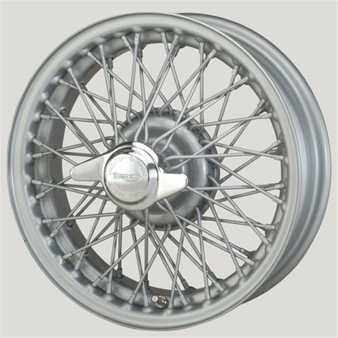 4½ X 14 60 Spoke Silver Painted Wire Wheel Mgb And Mgb Gt Classic