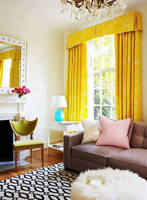 Living Room Yellow Curtains 54 Awesome Living Room Curtain Ideas For