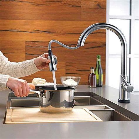Delta kitchen faucets come in a variety of fits, functions, finishes and features meant to make your life easier around the kitchen. Delta Trinsic | Voice Activated Faucet For Hands-Free ...