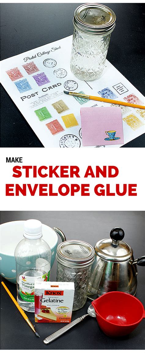 I just purchased a set of bowls and plates, and they have annoying sku stickers on them. How to Make Envelope & Sticker Glue! - The Graphics Fairy