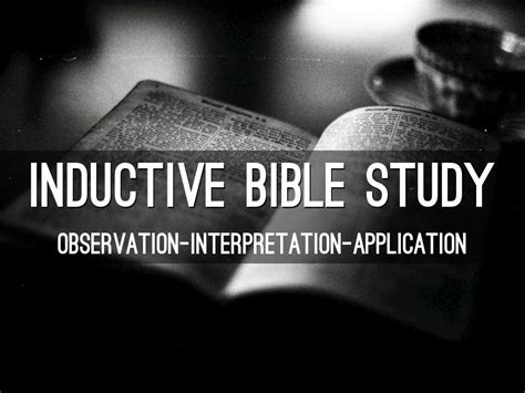 Inductive Bible Study By Joey Asher Tan