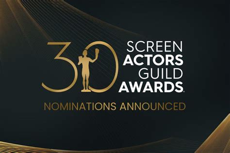 Nominations Annoncées Pour Les Screen Actors Guild Awards 2024 Nouvellesdumonte