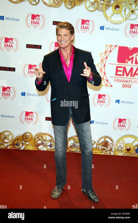 19th Mtv Europe Music Awards Press Room Featuring David Hasselhoff