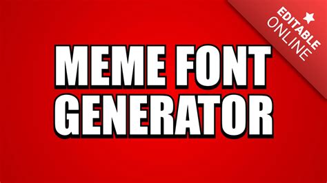 Meme Font Generator Text Effect