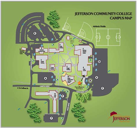 Jamestown Community College Campus Map Map Feccnederland