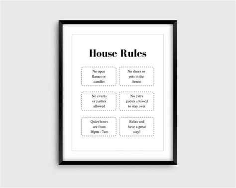 Airbnb House Rules House Rules Sign Rental Help Airbnb Guest Rooms Renting Out Your House