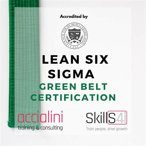 Lean Six Sigma Green Belt Certification Exam SkillS4i