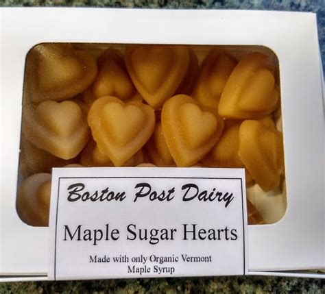 Maple Sugar Heart Candies With T Box Etsy