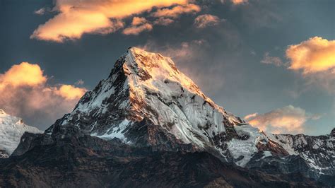 Annapurna Massif Mountain Range Nepal 4k Wallpaper 4k