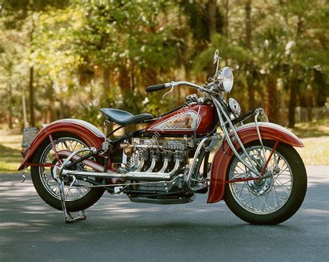 Classic Motorcycle Photograph 1935 Indian 4 Cyl 2995 Via Etsy