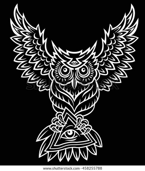 Illuminati Owl Stock Vector Royalty Free 458255788 Shutterstock
