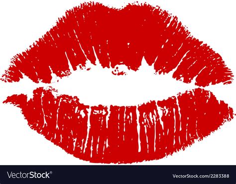 Kiss Lips Royalty Free Vector Image Vectorstock