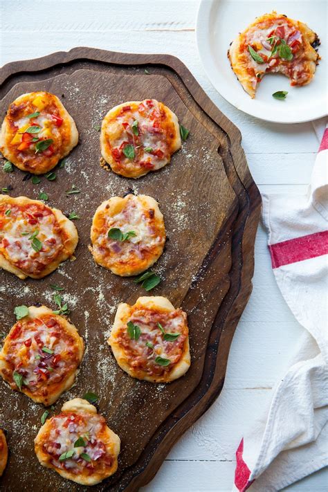 Mini Pizzas Recipe — The Mom 100 Recipe Superbowl Snacks Mini