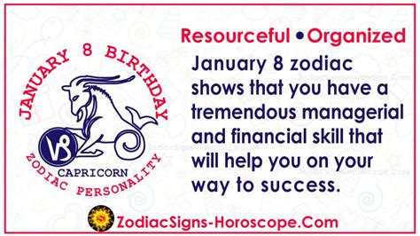 January 8 Zodiac Capricorn Horoscope Birthday Personality And Lucky