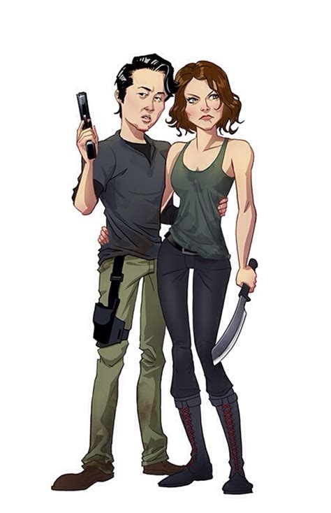 Glenn And Maggie The Walking Dead Fan Art 38175786 Fanpop