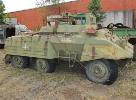 Auction Of Military Surplus Includes A Halftrack M20 6 Willys Jeeps