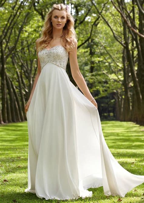 Wear your smartest/nicest outfit in simple colors and limited patterns. Cool Casual Summer Outdoor Wedding Dresses - Sang Maestro