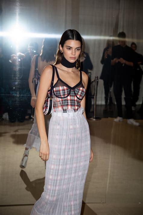 Kendall Jenner Backstage At The Burberry Show Kendall Jenner S Butterfly Outfit After The