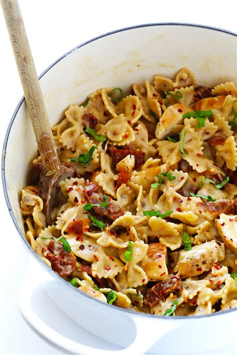 • 89% would make again. Creamy Pasta with Chicken and Sun-Dried Tomatoes | Gimme ...