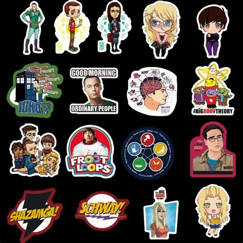 The Big Bang Theory Stickers Waterproof Vinyl Sticker Decal Etsy