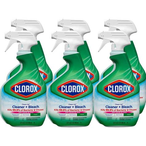 Clorox Clean Up 32 Oz All Purpose Cleaner With Bleach Spray 6 Pack 4460000357 The Home Depot
