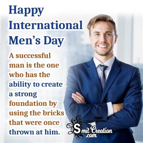 Happy International Mens Day Quote Picture