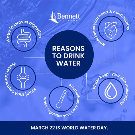 World Water Day The Importance Of Drinking Water Bennett College