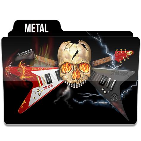 Metal Music Folder Folders Files And Folders Icons