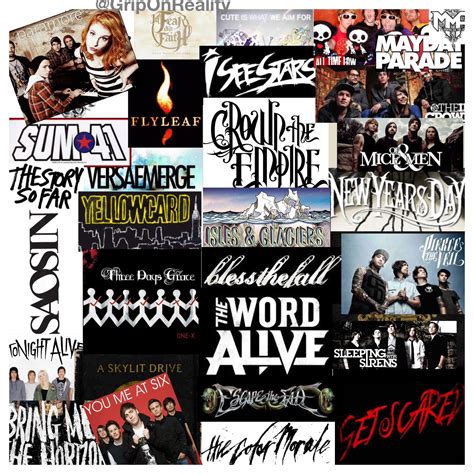 Created A Collage Of The Awesomest Bands Ever I Couldnt Fit Every