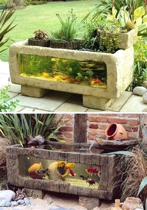 Backyard Turtle Pond Ideas Small Outdoor Pond Outdoor Fish Tank Pond 4