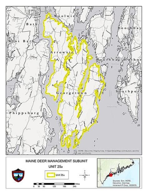 Deer Management Subunits Hunting And Trapping Maine Dept Of Inland