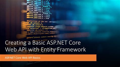 How To Create A Api Using Aspnet Core Entity Framework Images And Photos Finder