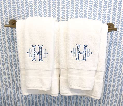 Embroidered Bath Towels Personalized 100 Cotton Beige Bath Towel For