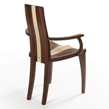 Wood kitchen & dining room chairs : Hand Crafted Armchair Dining Chair With Arms, Captain's ...